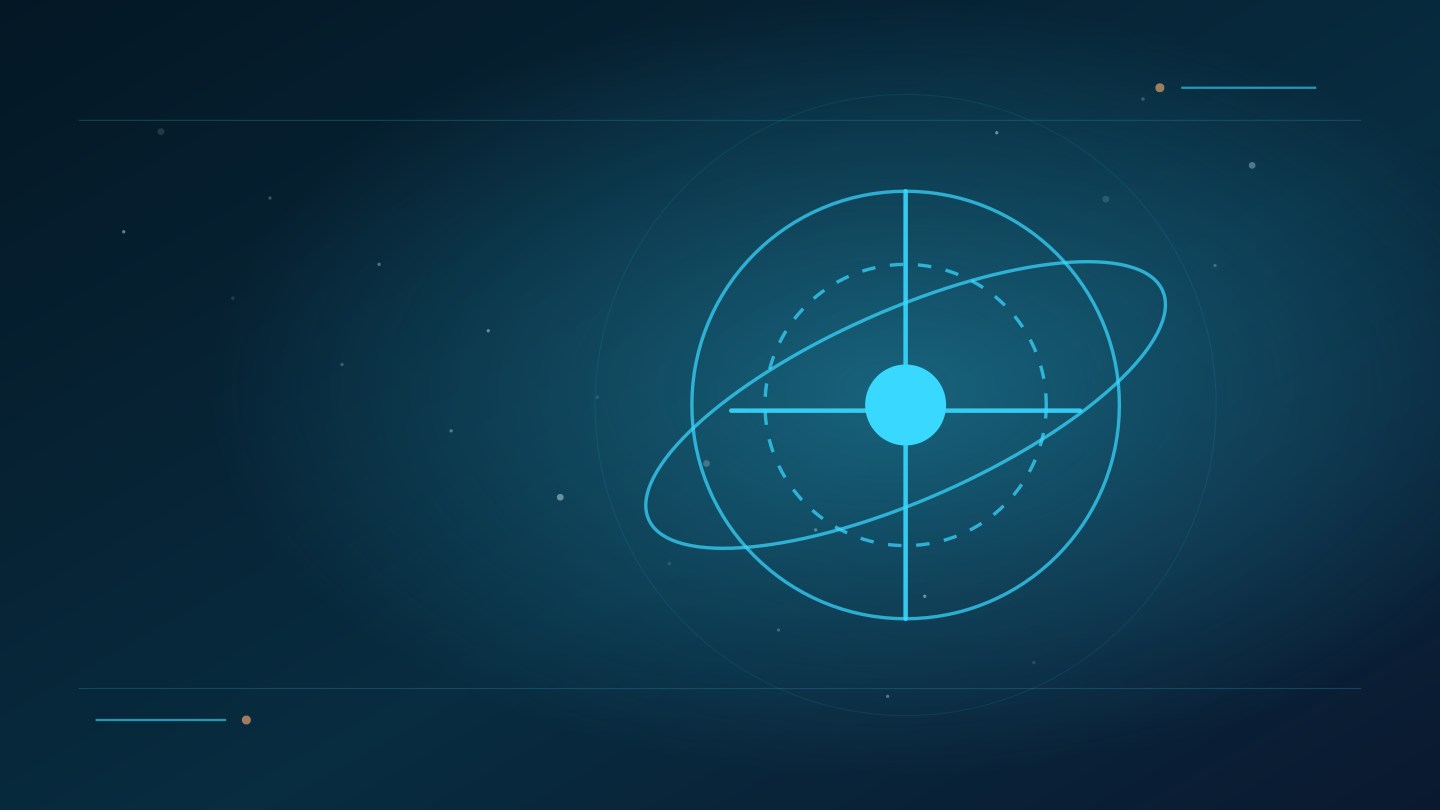 Cyan signal point awakening within an orbital navigation instrument